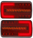 NEON EFFECT TAIL LAMPS WITH DYNAMIC INDICATORS - SOLD AS PAIR